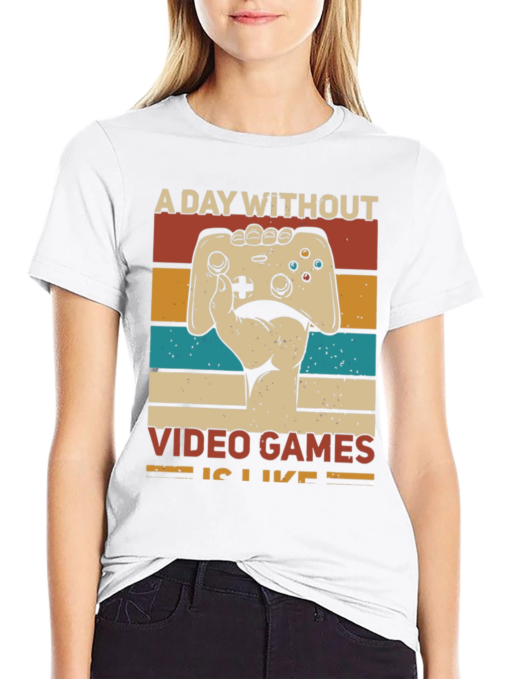 Retro Gamer T-Shirt - A Day Without Video Games