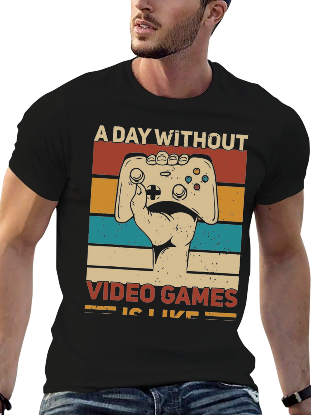 Retro Gamer T-Shirt - A Day Without Video Games