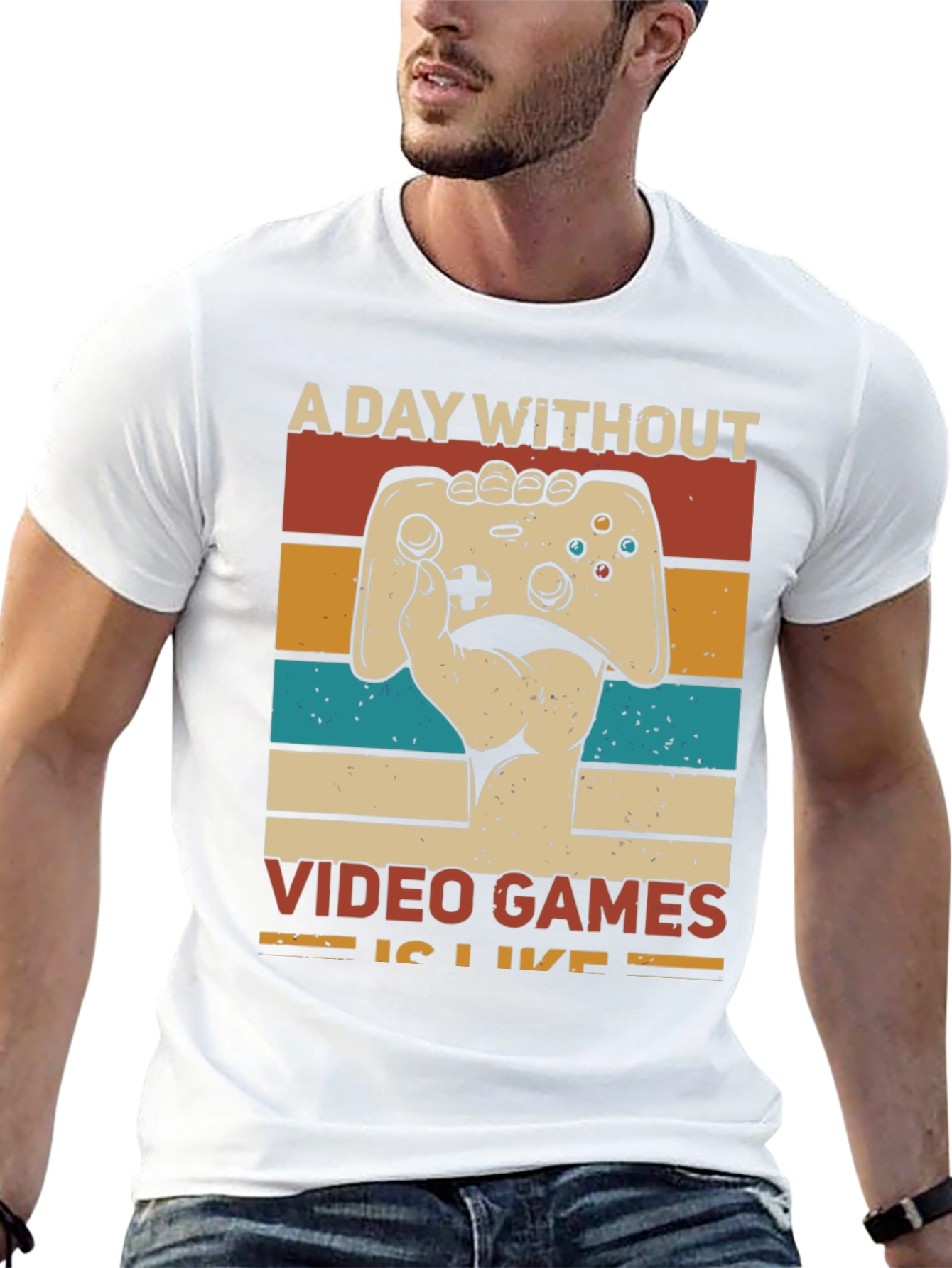 Retro Gamer T-Shirt - A Day Without Video Games