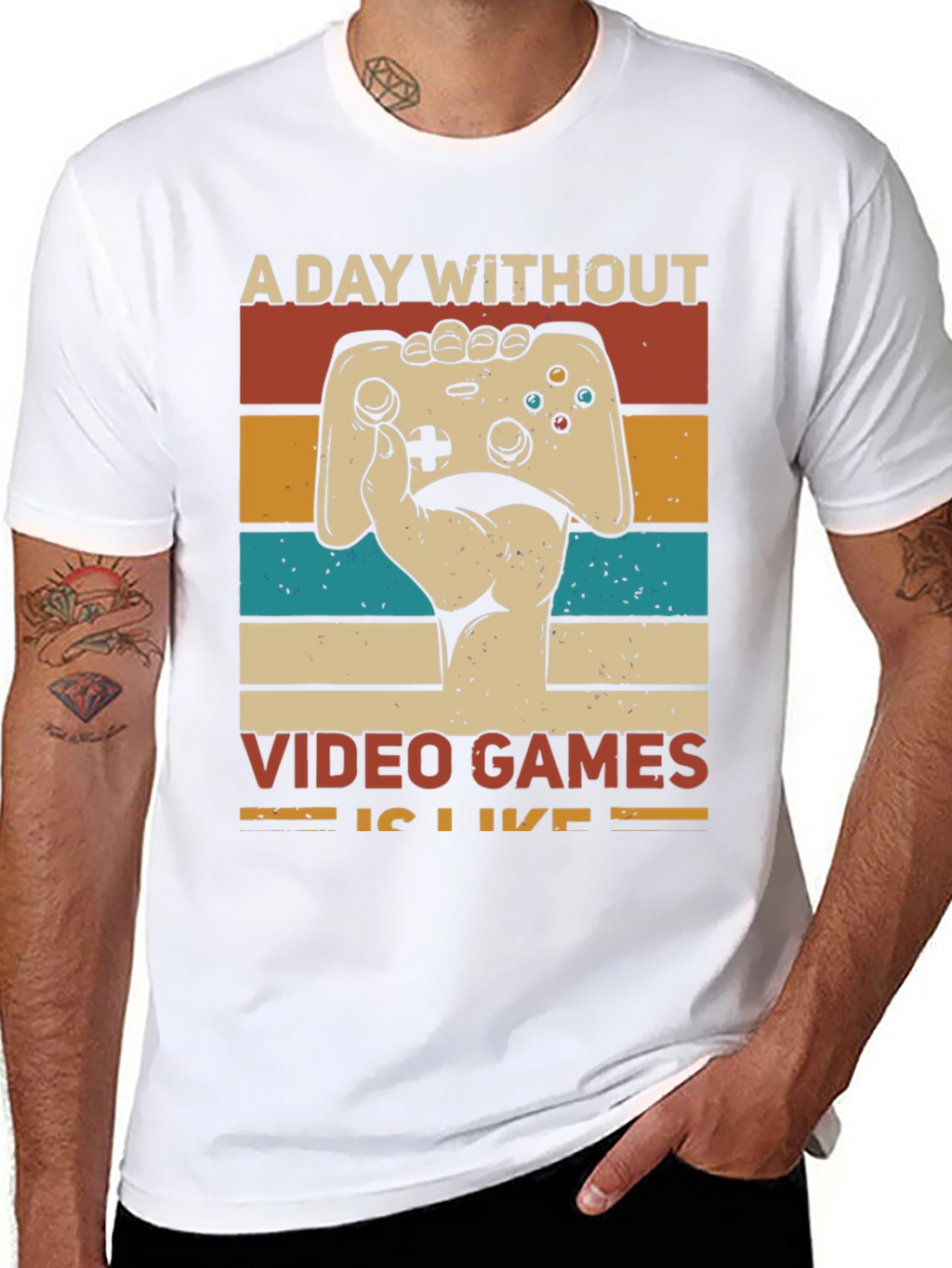 Retro Gamer T-Shirt - A Day Without Video Games