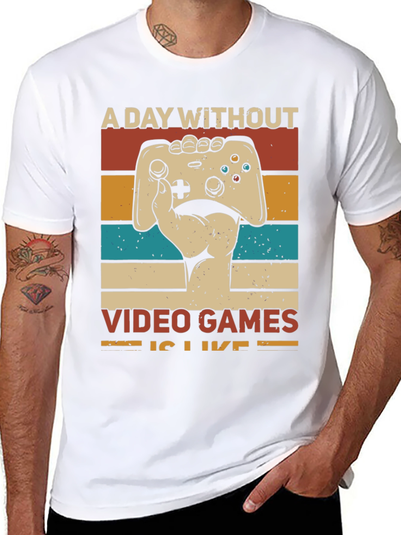 Retro Gamer T-Shirt - A Day Without Video Games