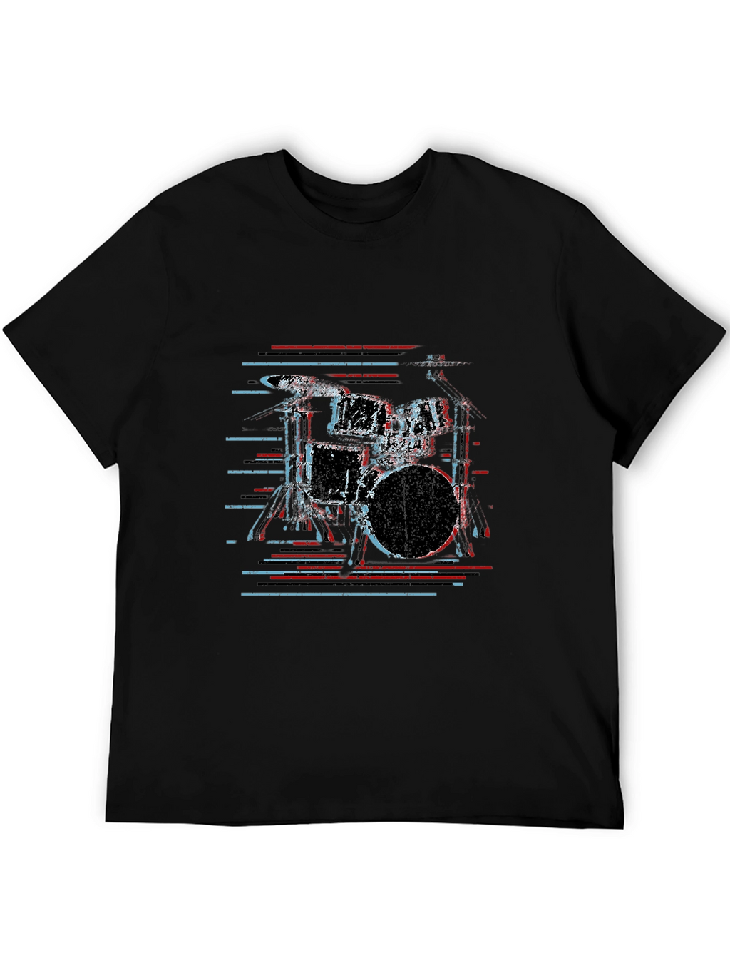 Drum Kit Graphic Tee - Cool Musician Shirt