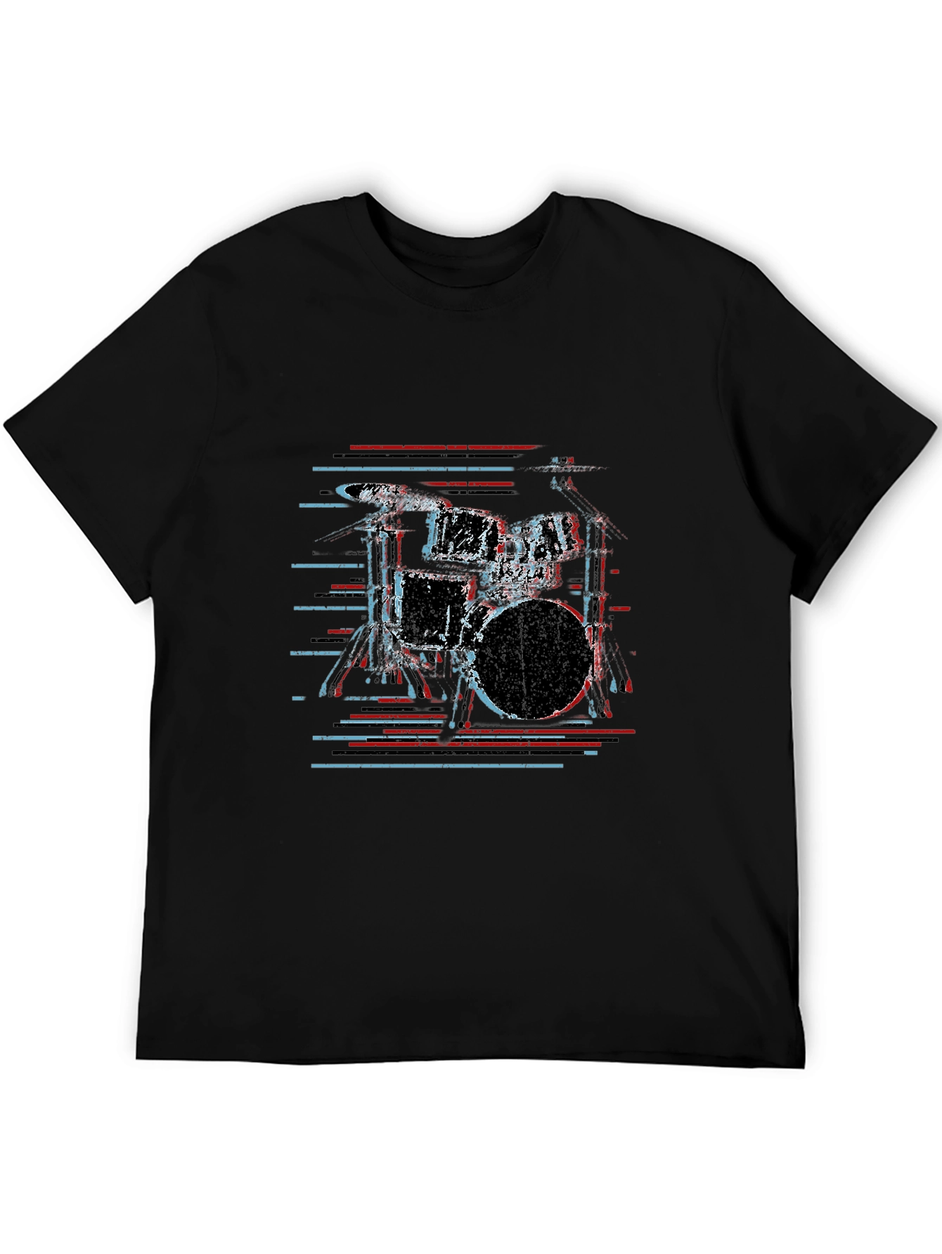 Drum Kit Graphic Tee - Cool Musician Shirt