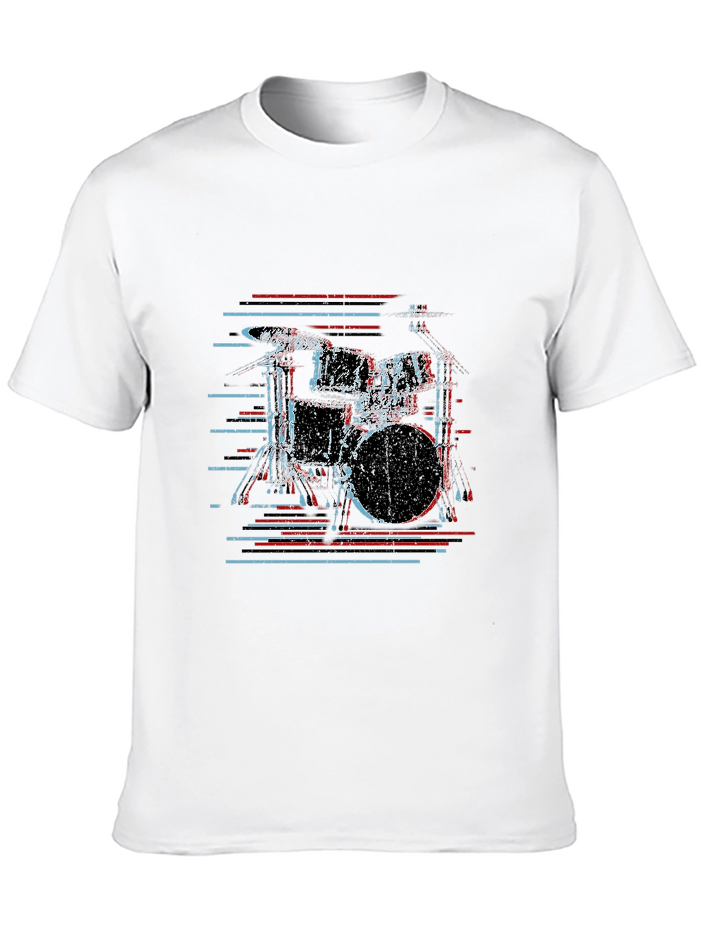 Drum Kit Graphic Tee - Cool Musician Shirt