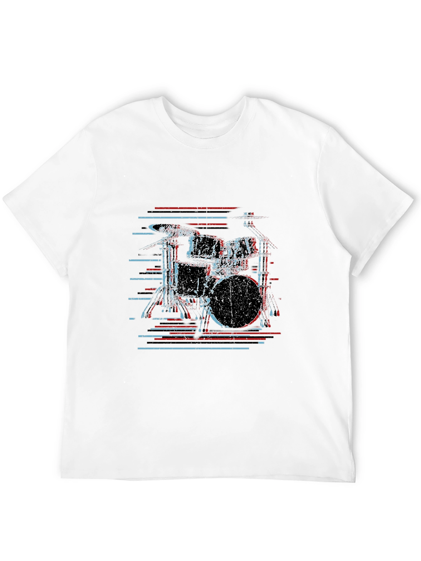 Drum Kit Graphic Tee - Cool Musician Shirt
