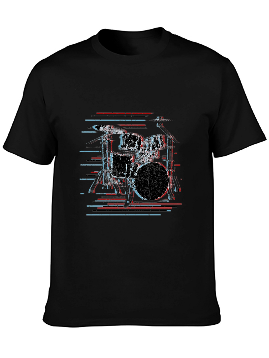 Drum Kit Graphic Tee - Cool Musician Shirt
