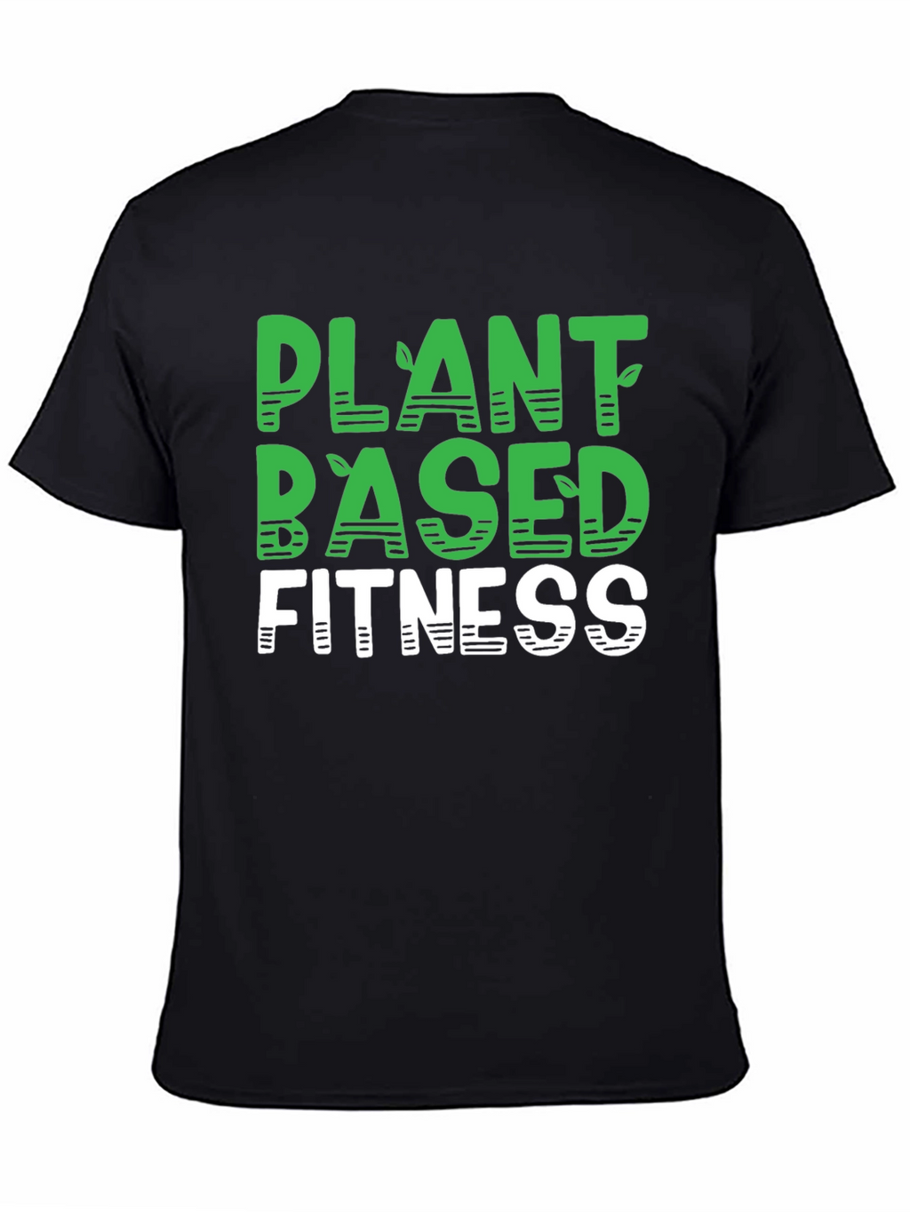 Plant Based Fitness Black T-Shirt