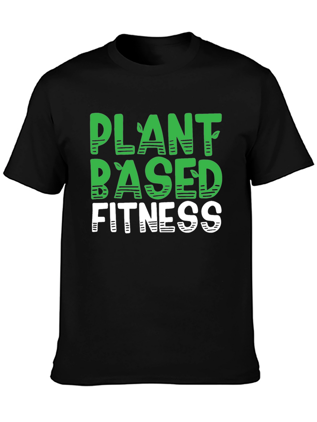 Plant Based Fitness Black T-Shirt