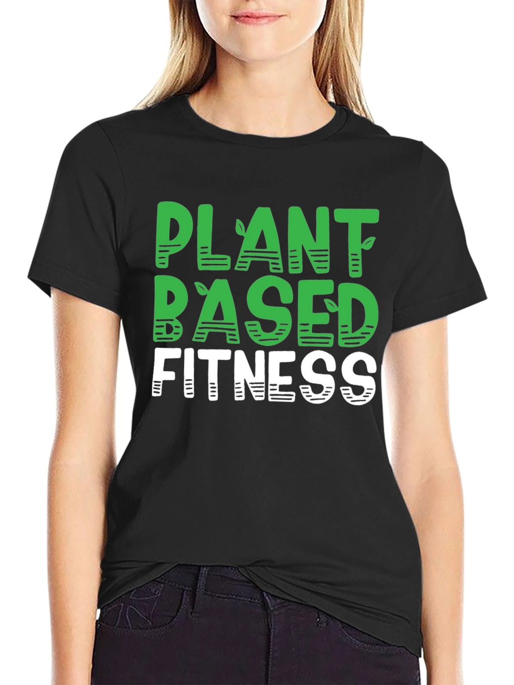 Plant Based Fitness Black T-Shirt