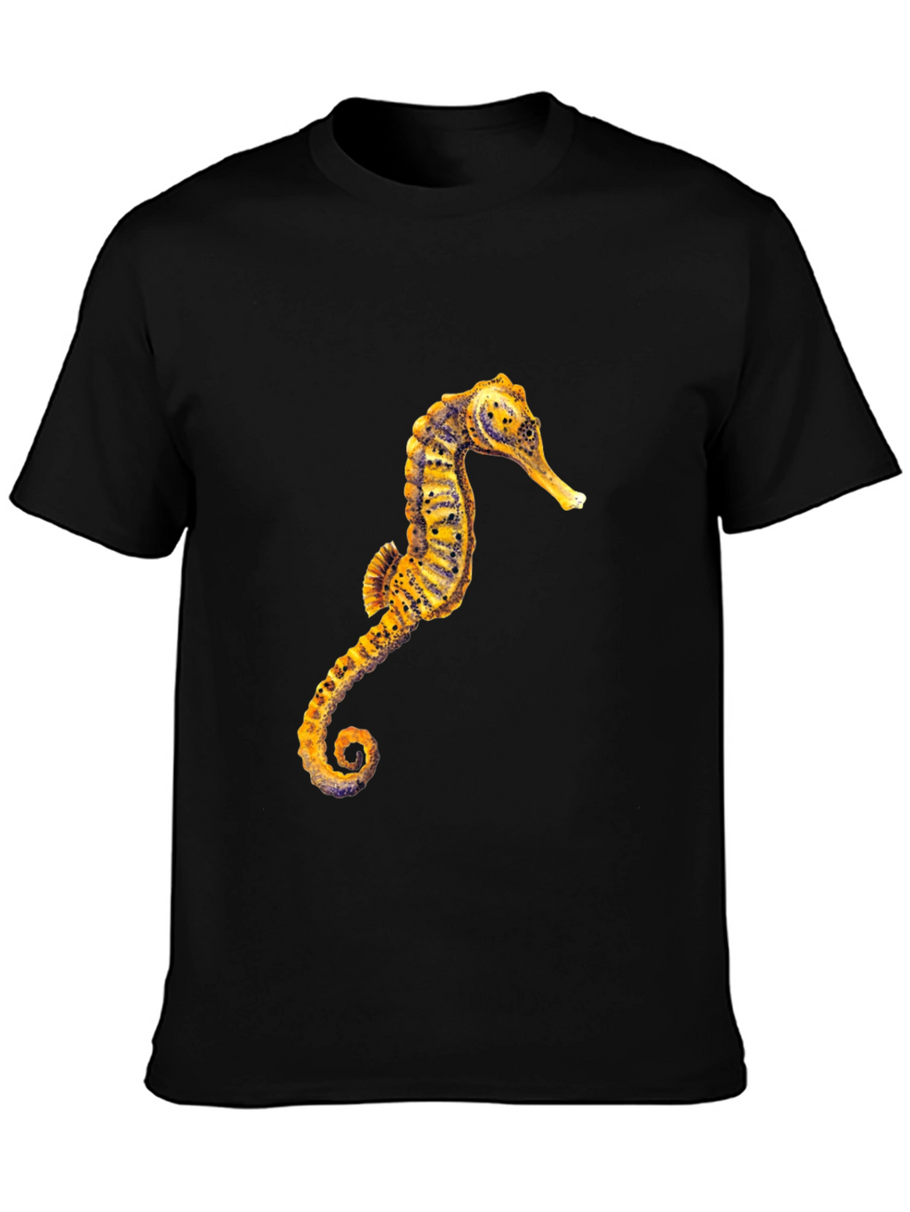 Seahorse Graphic Black T-Shirt