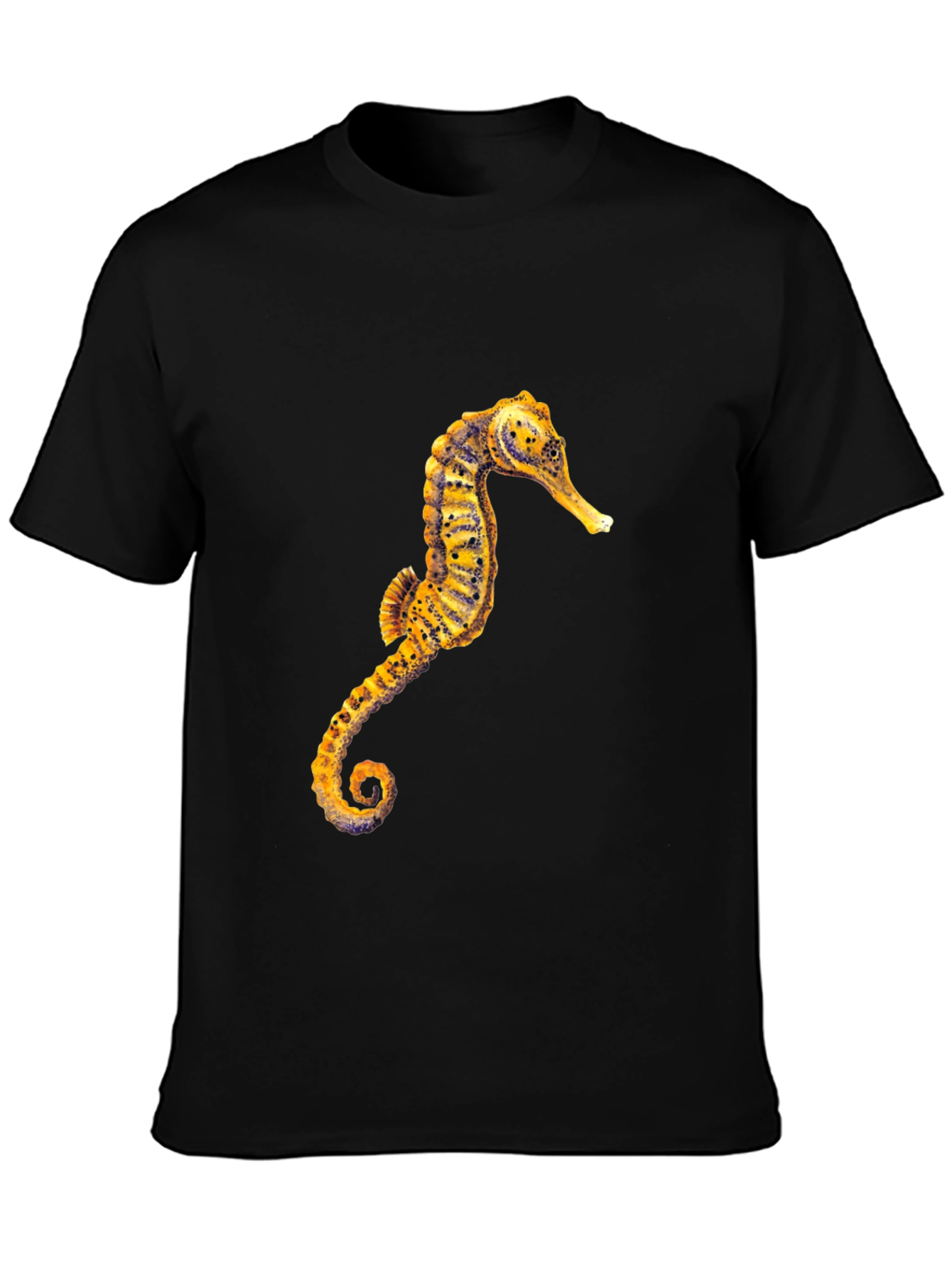 Seahorse Graphic Black T-Shirt