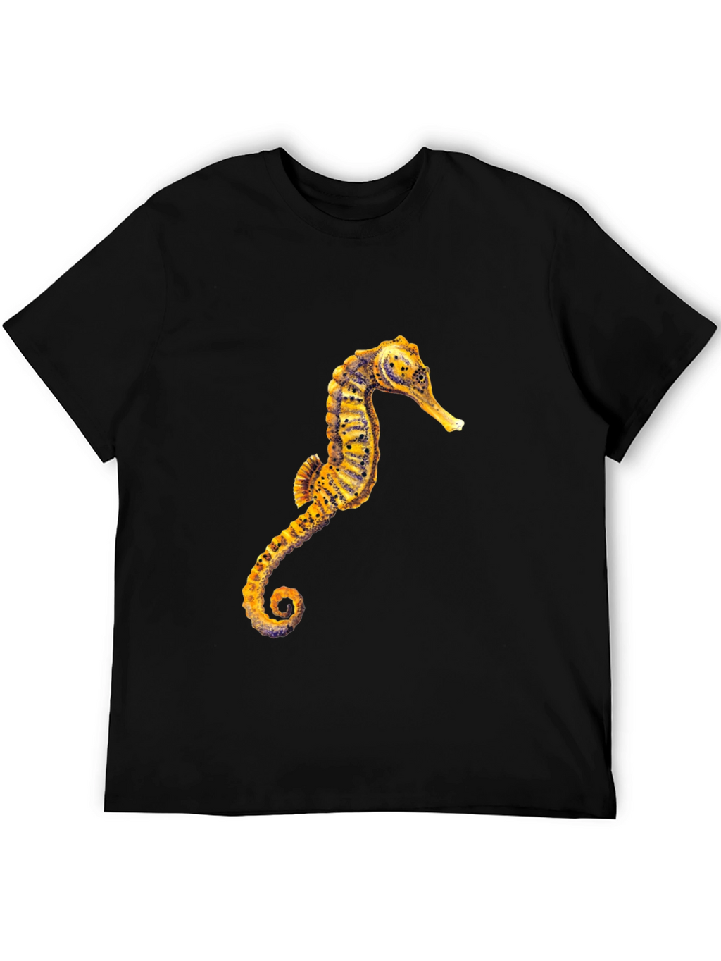 Seahorse Graphic Black T-Shirt