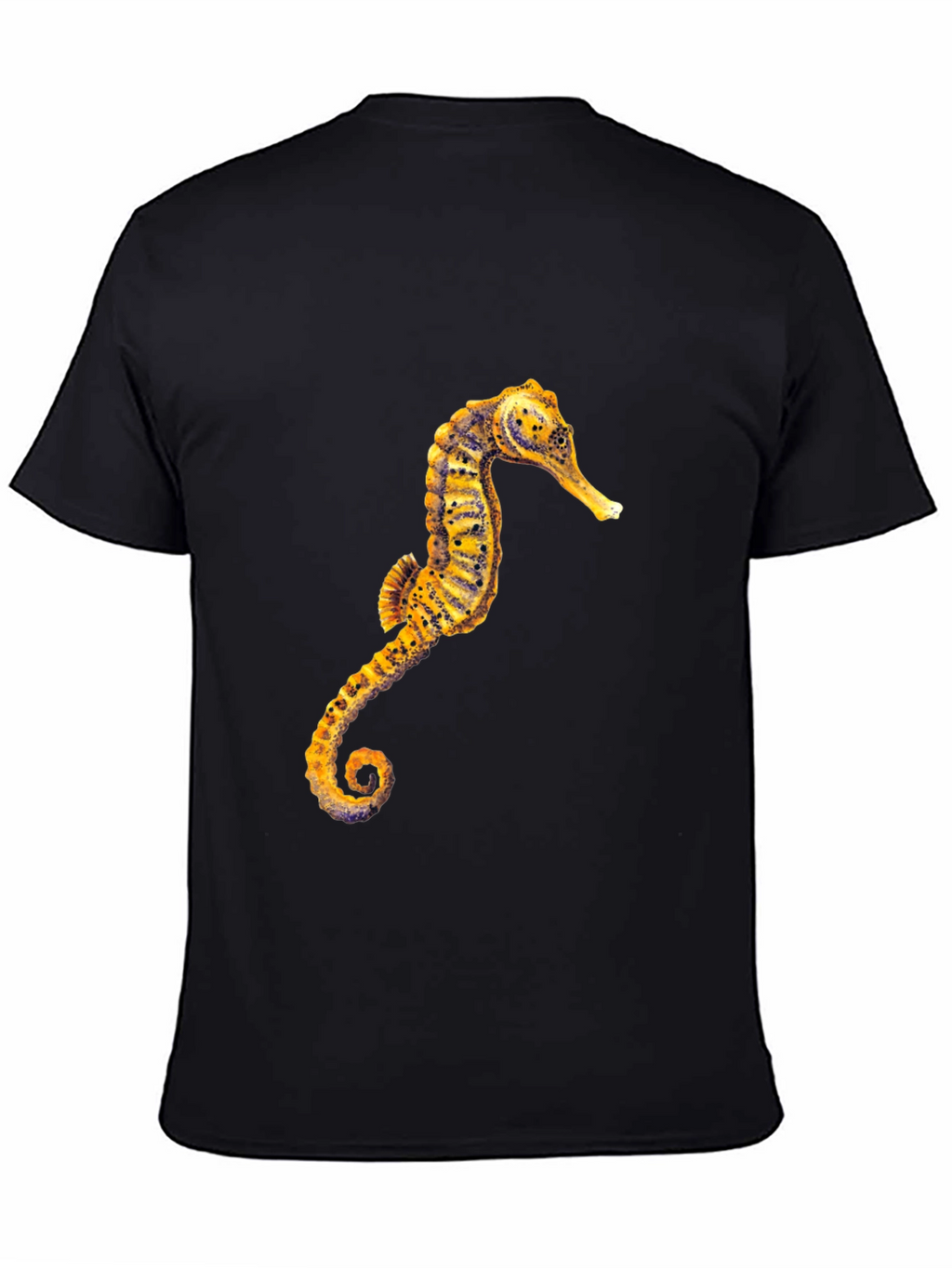 Seahorse Graphic Black T-Shirt