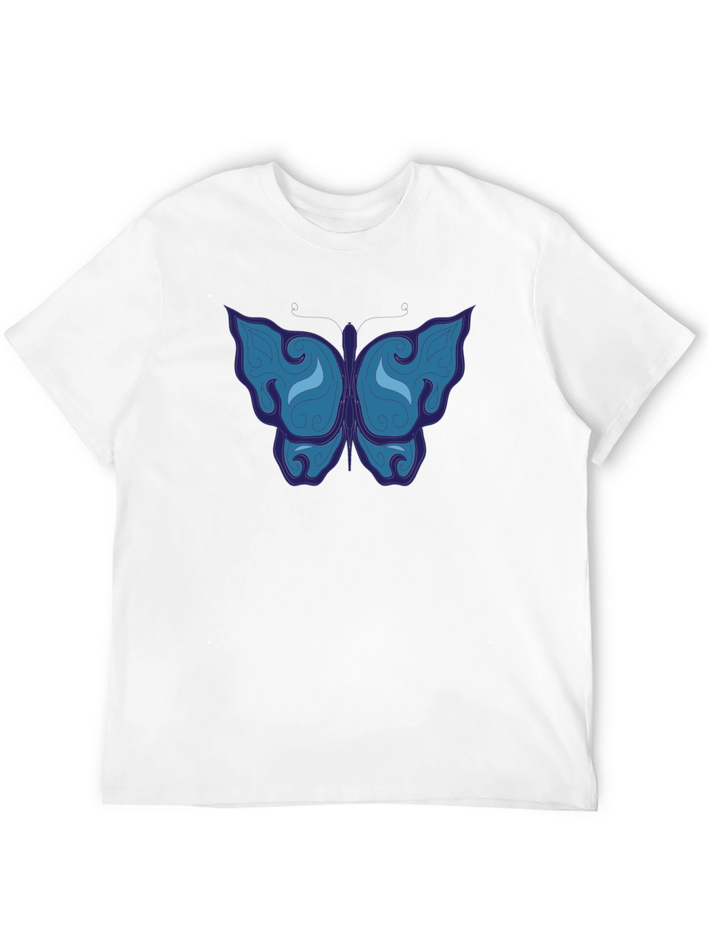 Butterfly Graphic Tee - Mens Black T-Shirt