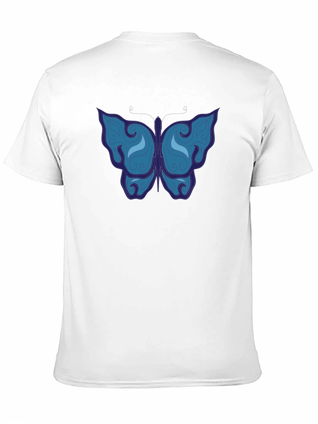 Butterfly Graphic Tee - Mens Black T-Shirt