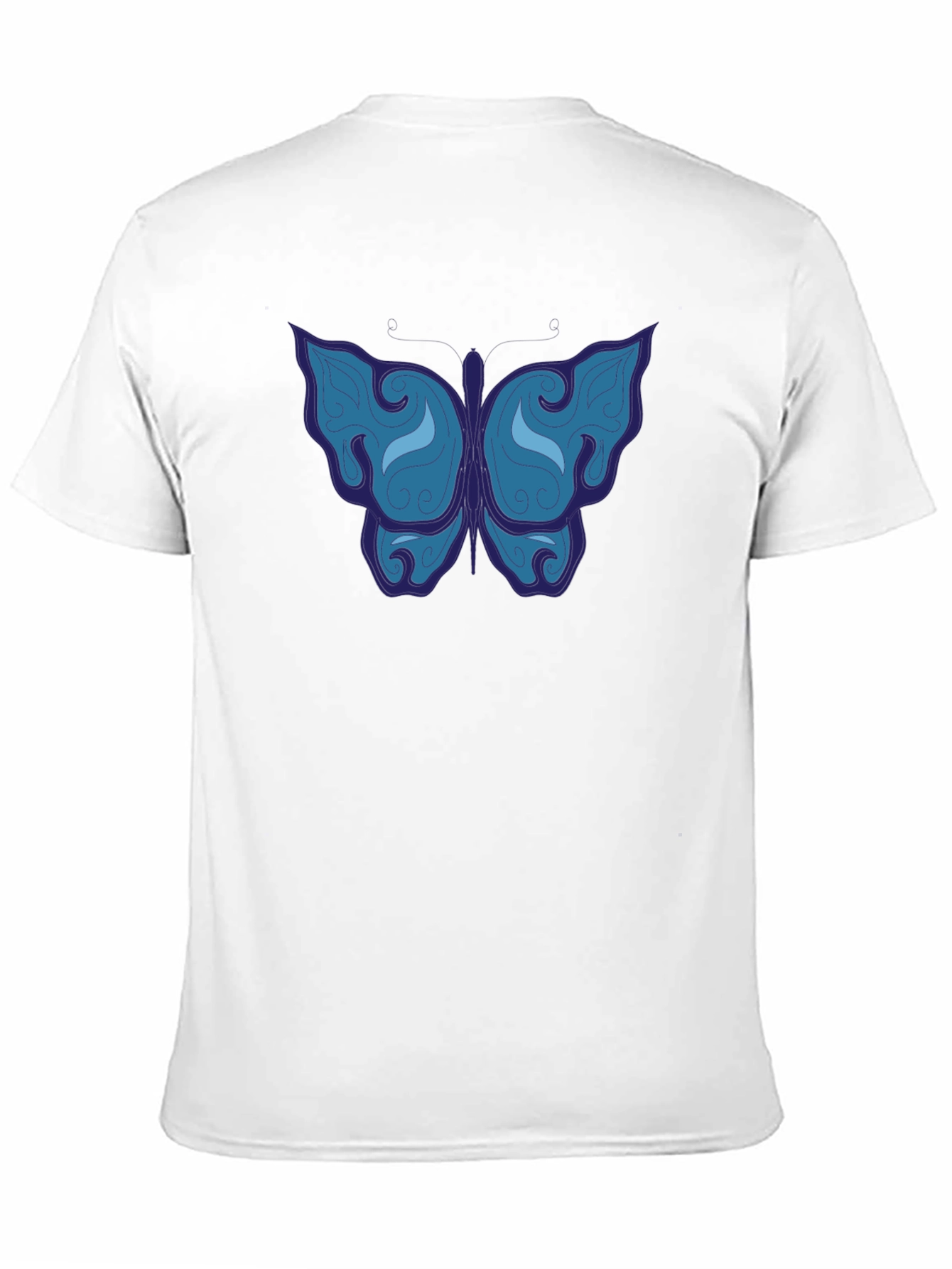 Butterfly Graphic Tee - Mens Black T-Shirt