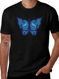 Butterfly Graphic Tee - Mens Black T-Shirt