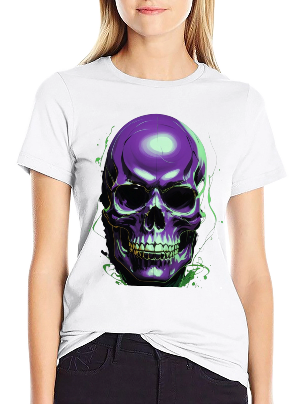 Skull Graphic Tee - Mens Black T-Shirt
