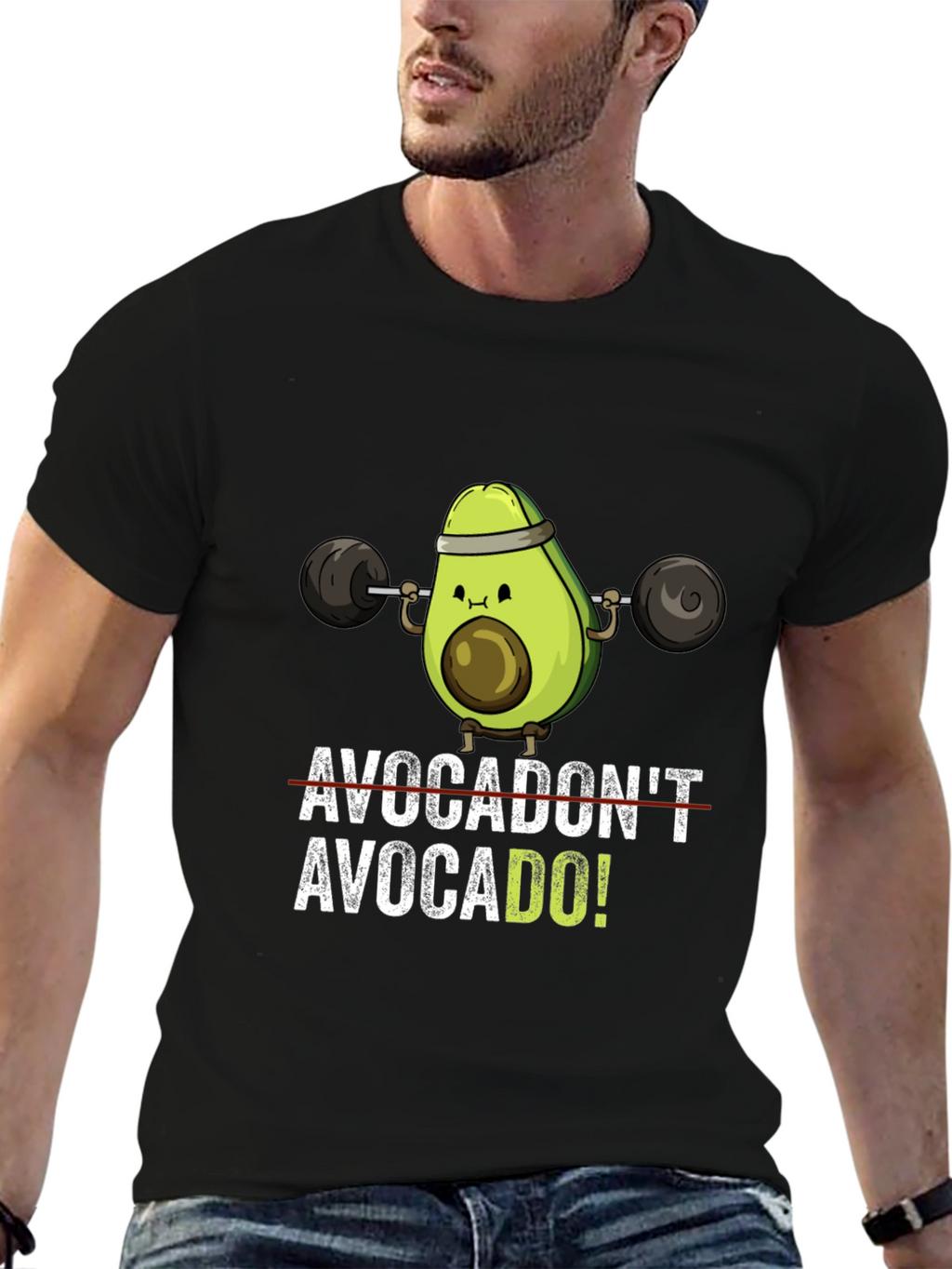 Avocado Gym T-Shirt: Funny Workout Tee