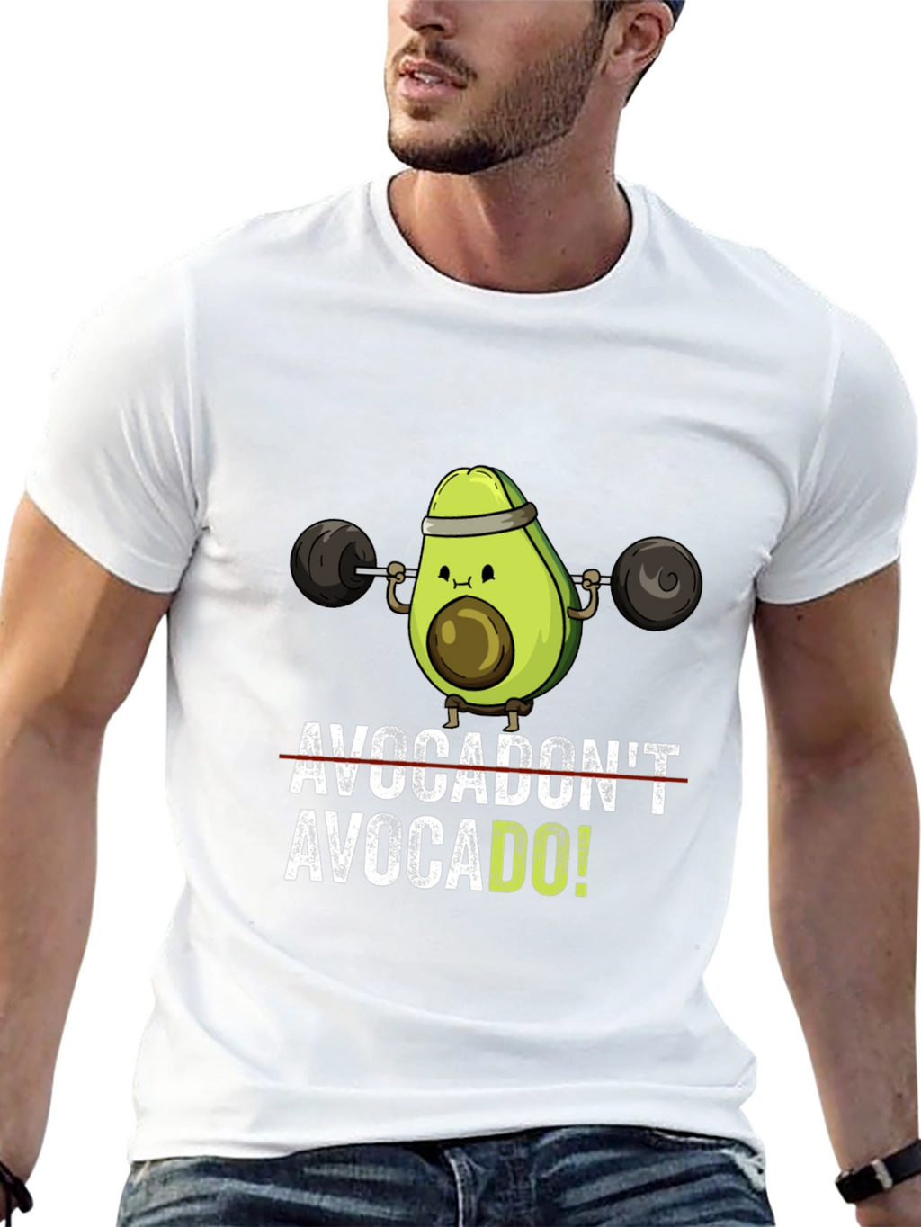 Avocado Gym T-Shirt: Funny Workout Tee