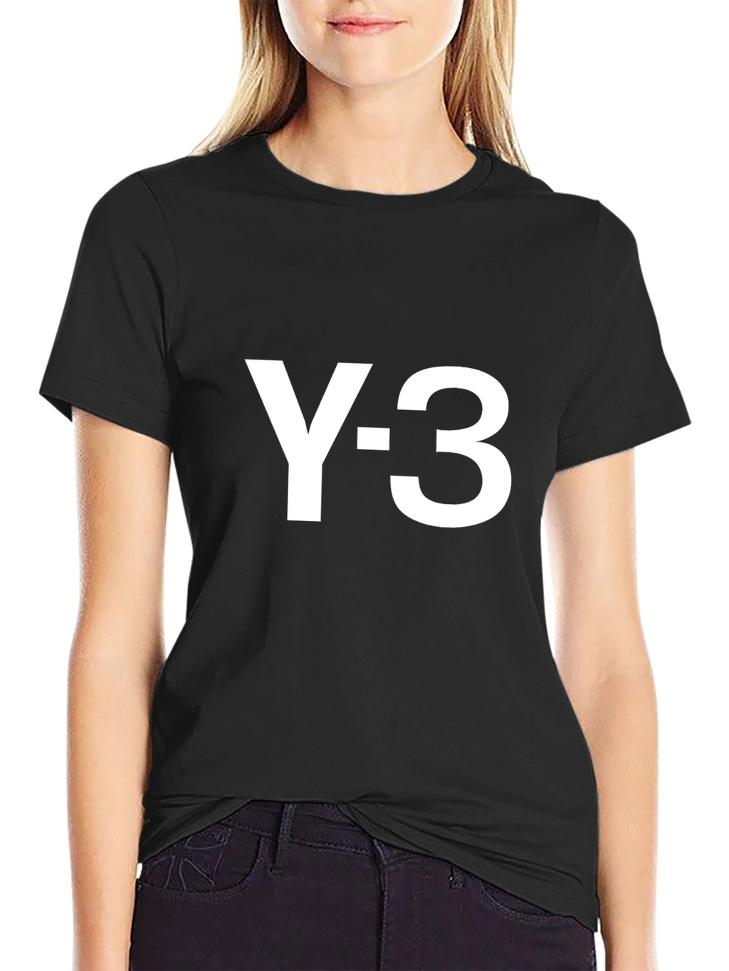Y-3 Black Graphic Tee - Modern Streetwear