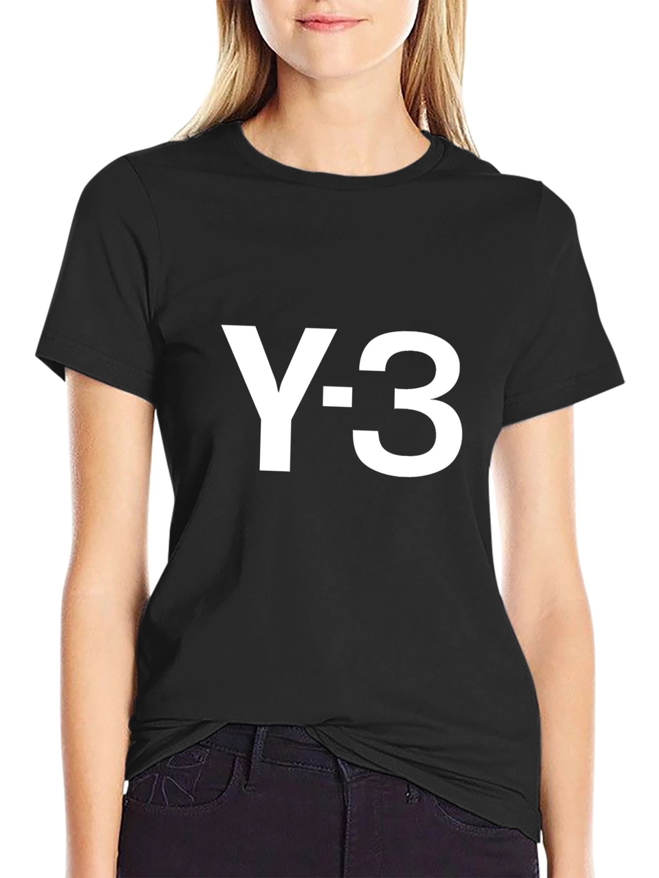Y-3 Black Graphic Tee - Modern Streetwear