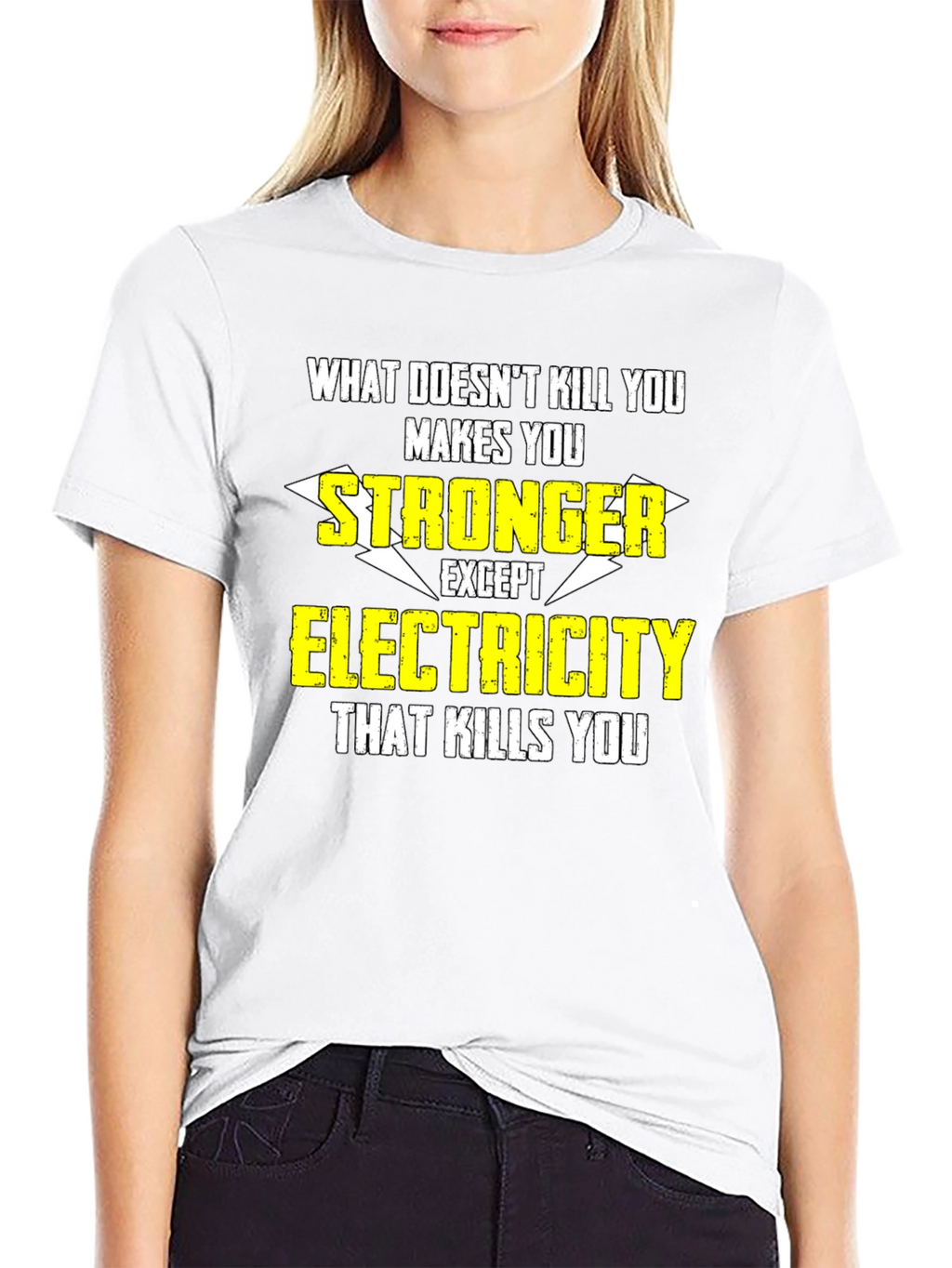 Funny Electrician T-Shirt: What Doesnt Kill You