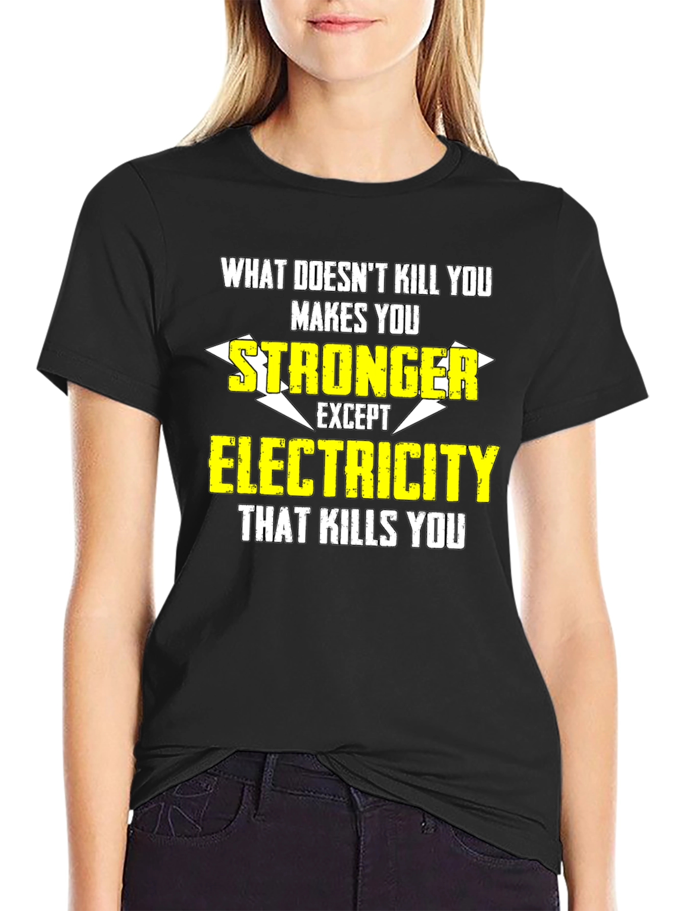 Funny Electrician T-Shirt: What Doesnt Kill You