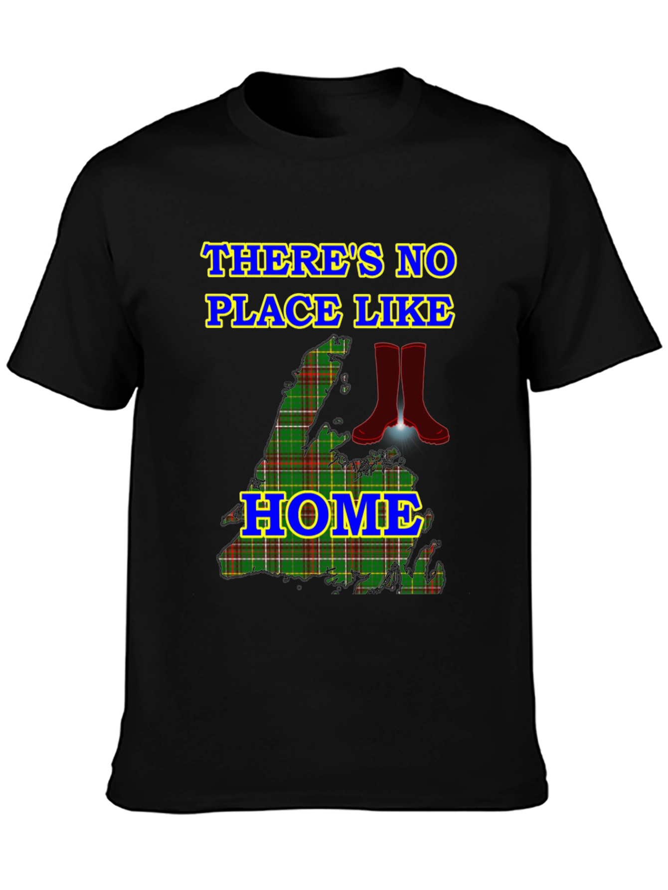 Nova Scotia Plaid Theres No Place Like Home T-Shirt