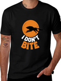 I Dont Bite Wolf Graphic Tee - Black
