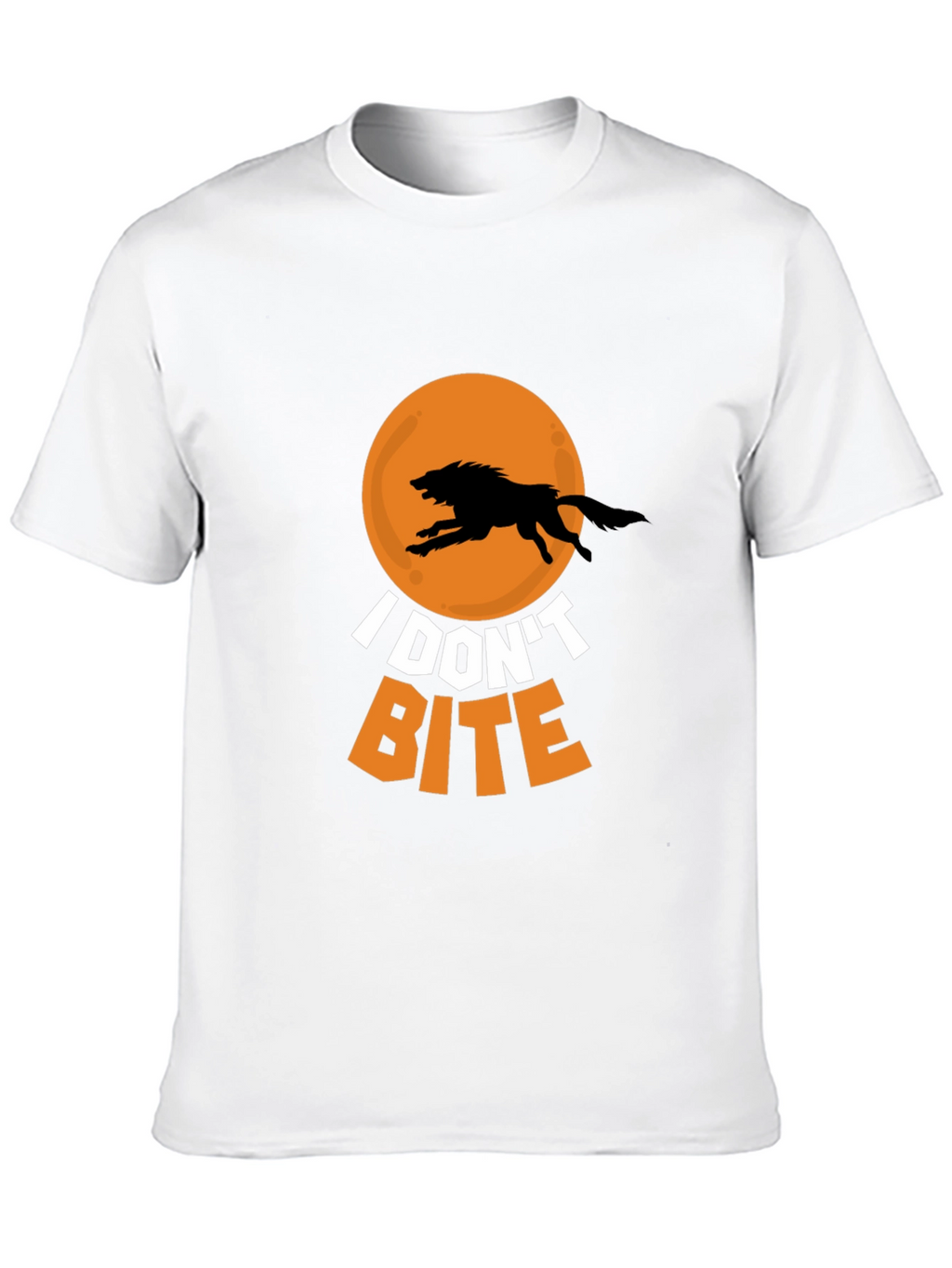 I Dont Bite Wolf Graphic Tee - Black