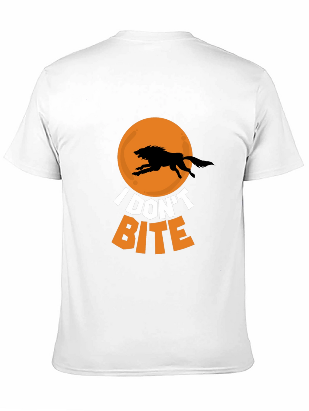 I Dont Bite Wolf Graphic Tee - Black