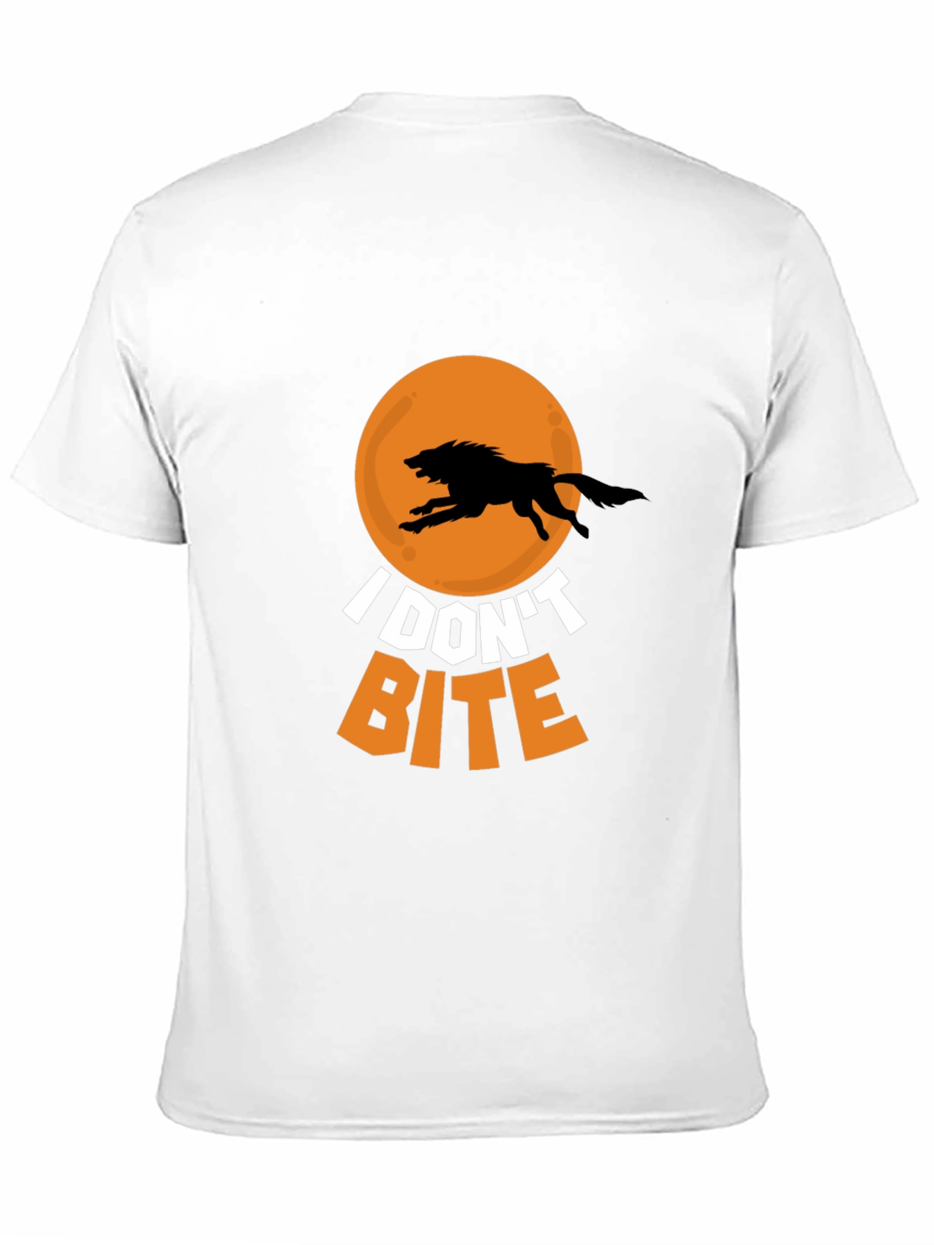 I Dont Bite Wolf Graphic Tee - Black