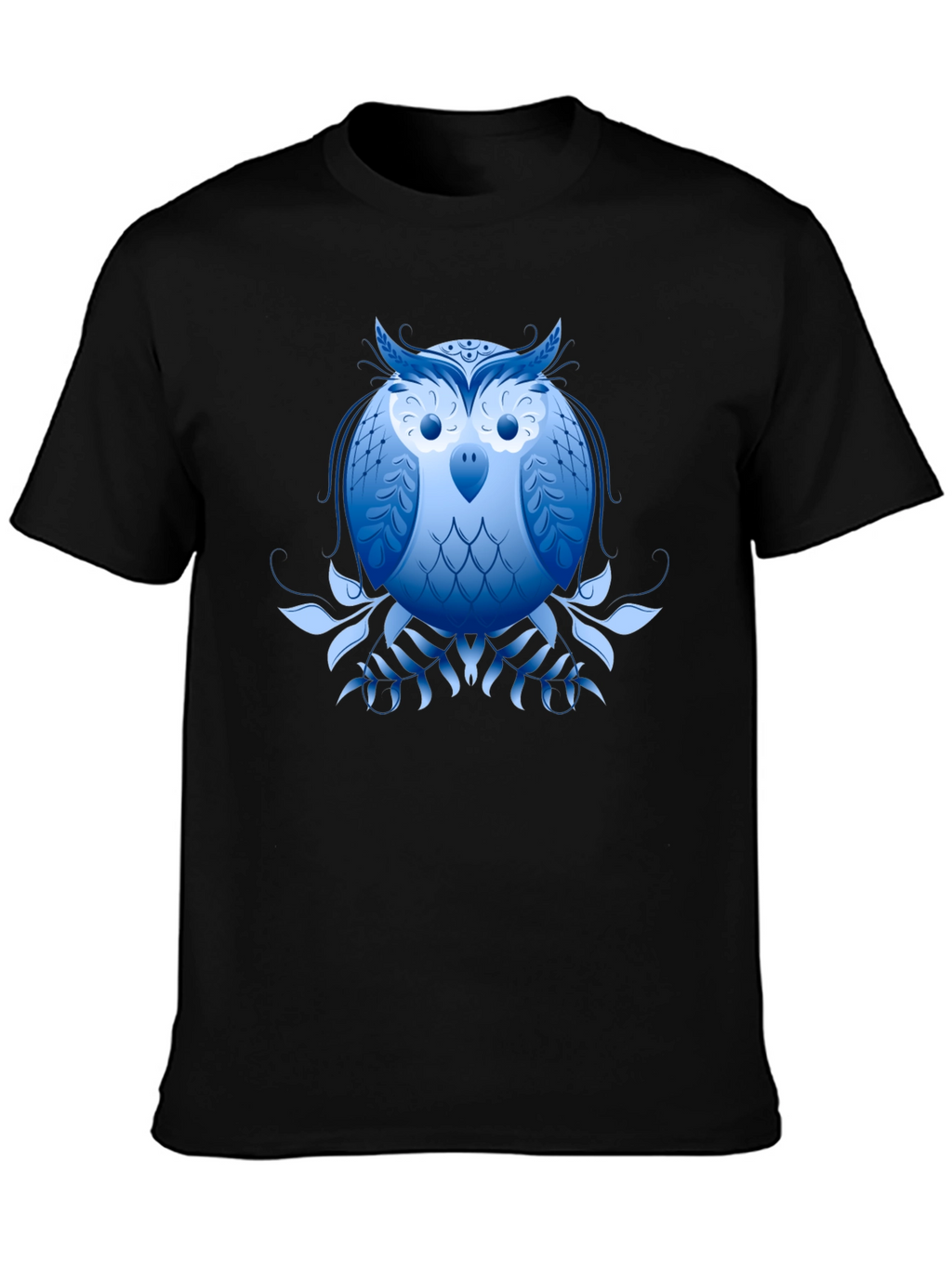 Blue Owl Graphic Black T-Shirt