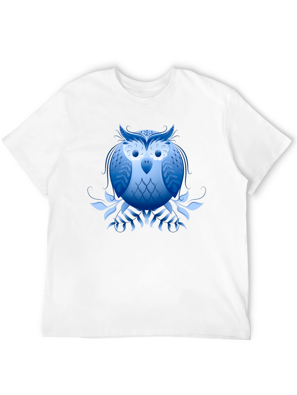 Blue Owl Graphic Black T-Shirt