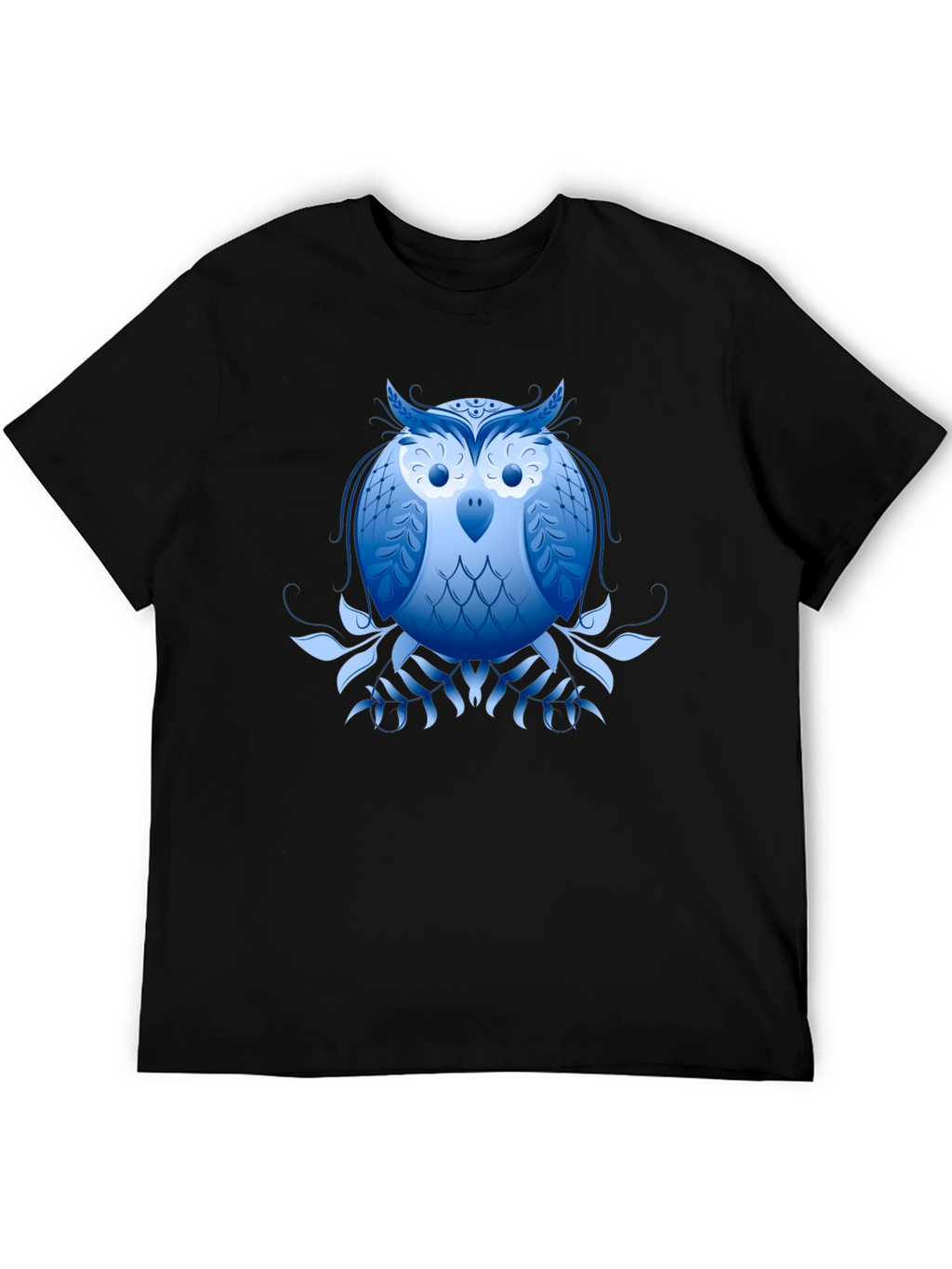 Blue Owl Graphic Black T-Shirt