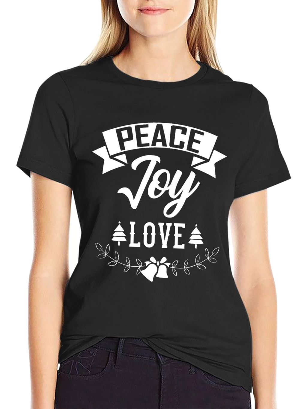 Peace Joy Love Graphic T-Shirt Holiday Season