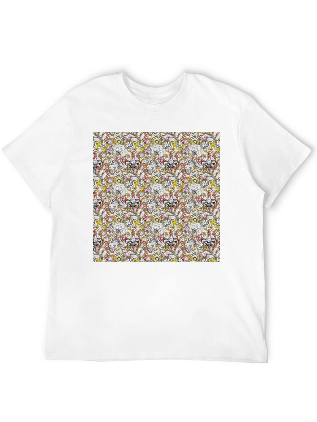 Floral Pattern Tee - Modern Style