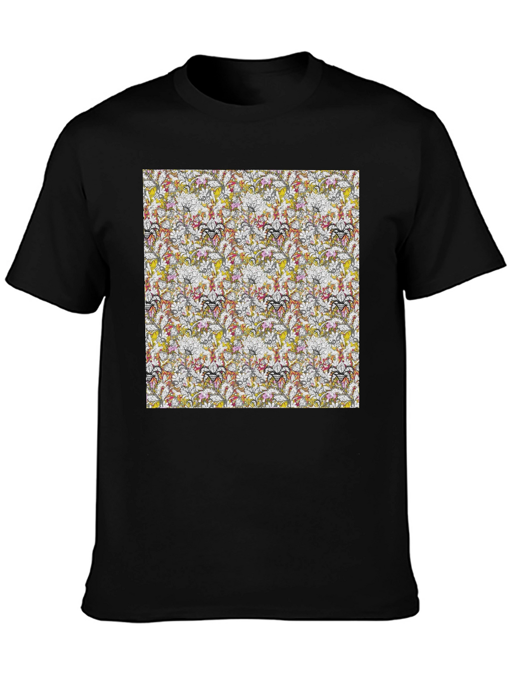 Floral Pattern Tee - Modern Style