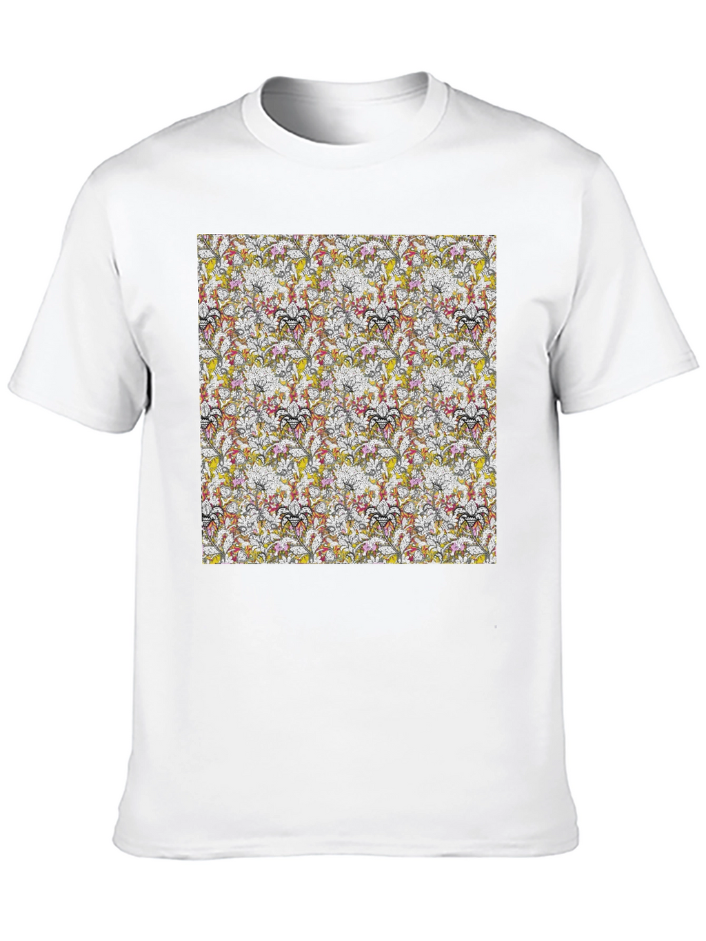 Floral Pattern Tee - Modern Style