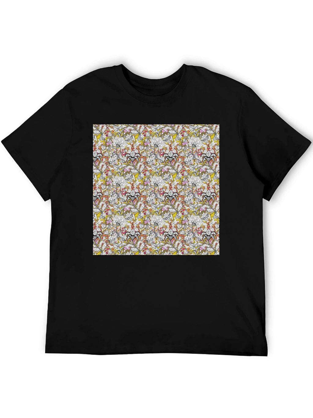 Floral Pattern Tee - Modern Style