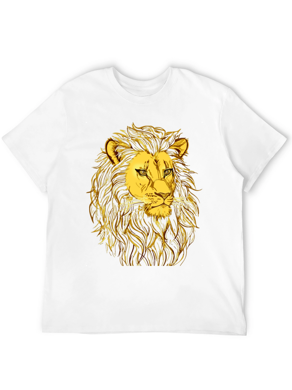 Golden Lion Graphic Black T-Shirt