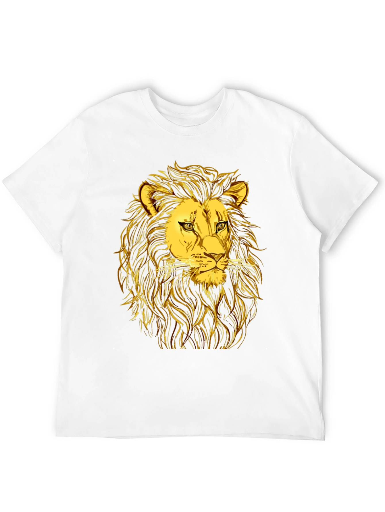 Golden Lion Graphic Black T-Shirt