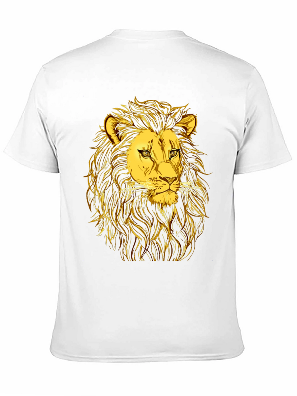 Golden Lion Graphic Black T-Shirt