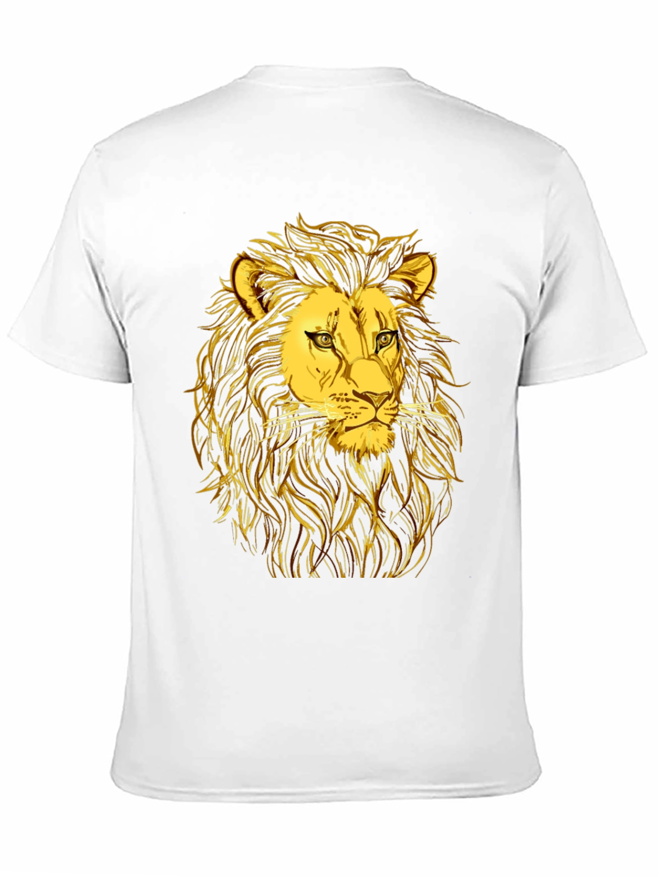 Golden Lion Graphic Black T-Shirt