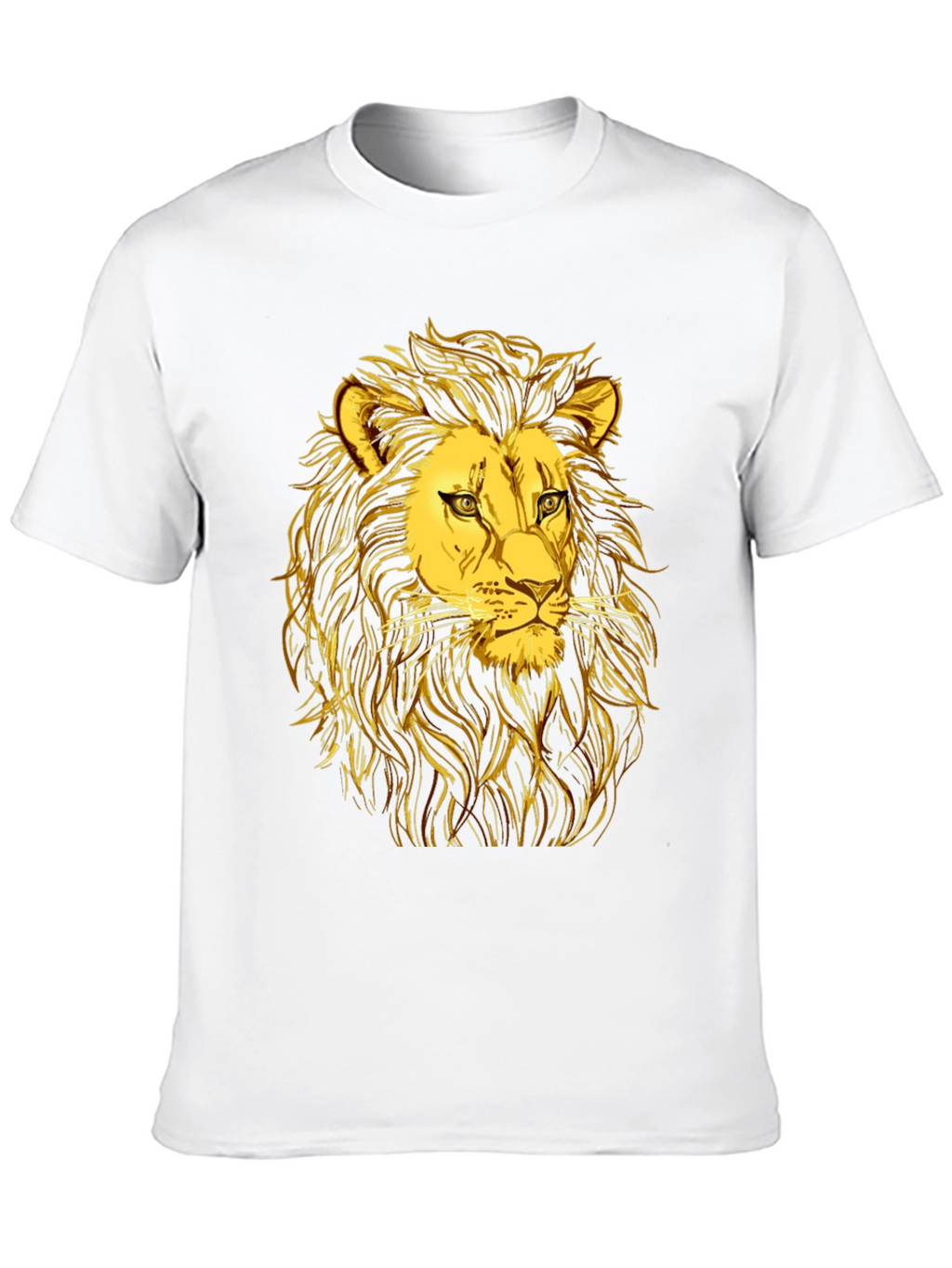 Golden Lion Graphic Black T-Shirt