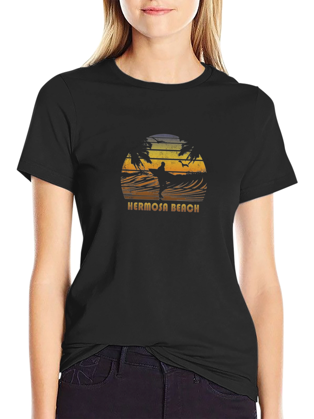 Hermosa Beach Surfer T-Shirt