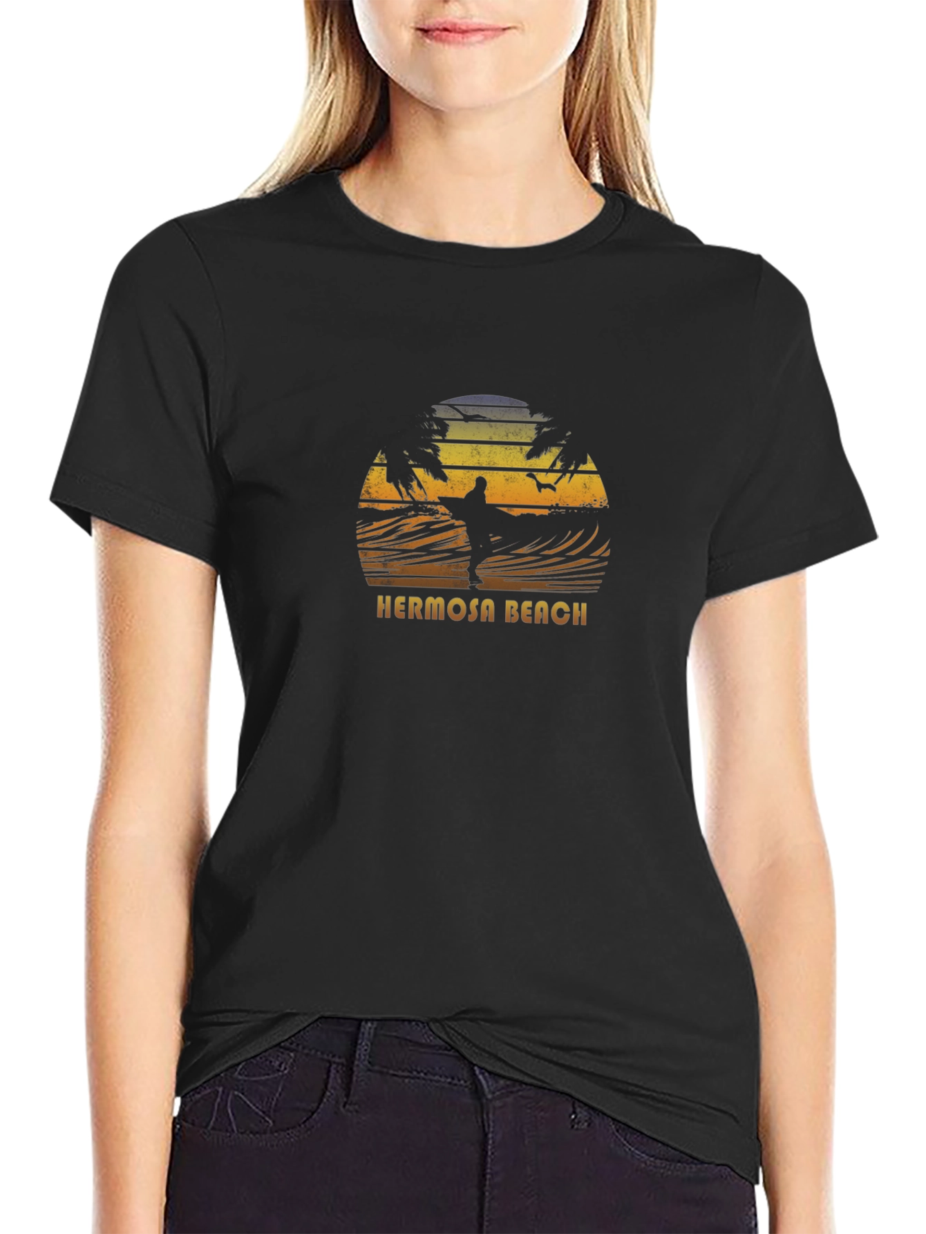 Hermosa Beach Surfer T-Shirt