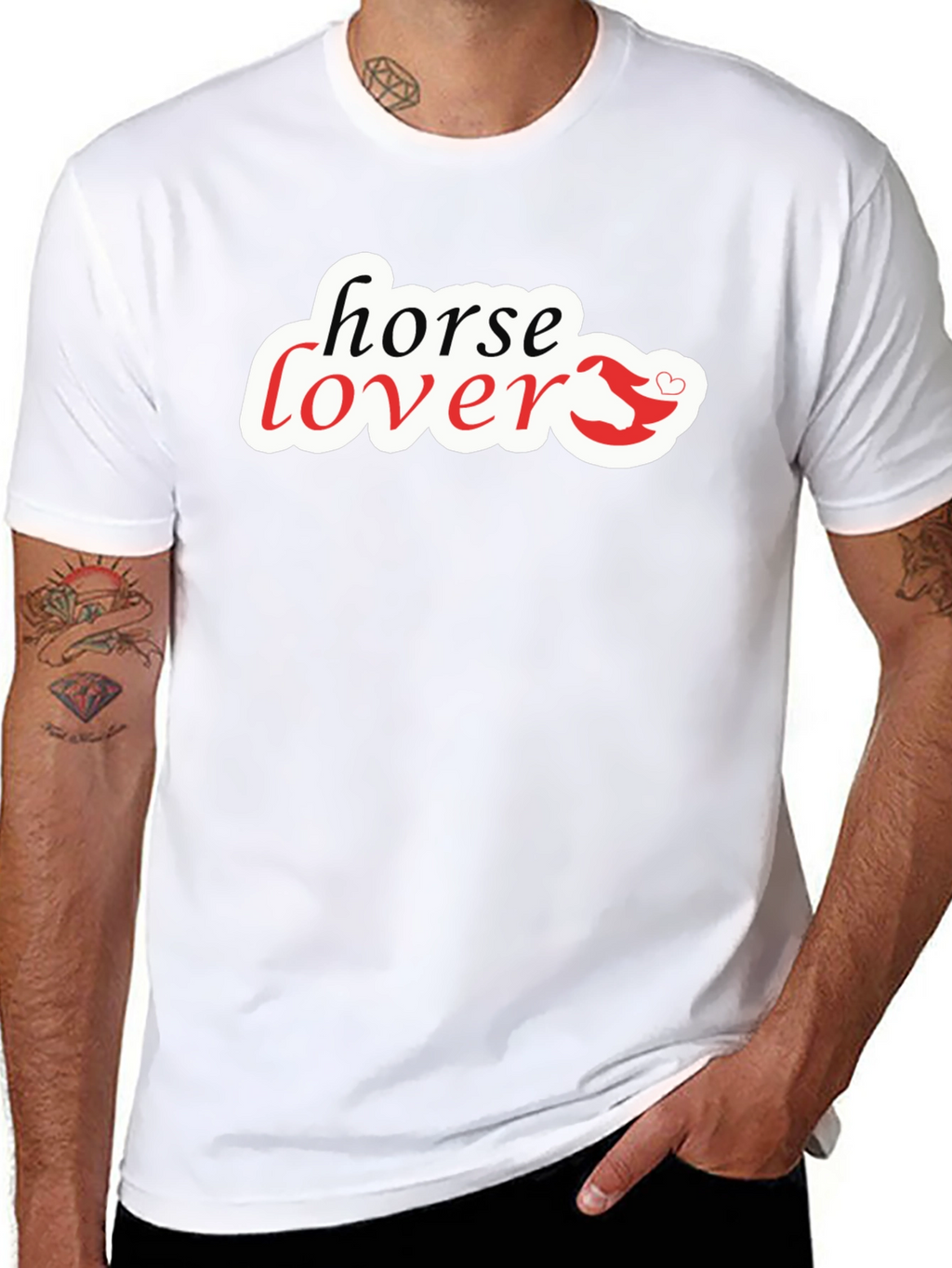 Horse Lover Graphic Tee - Black T-Shirt