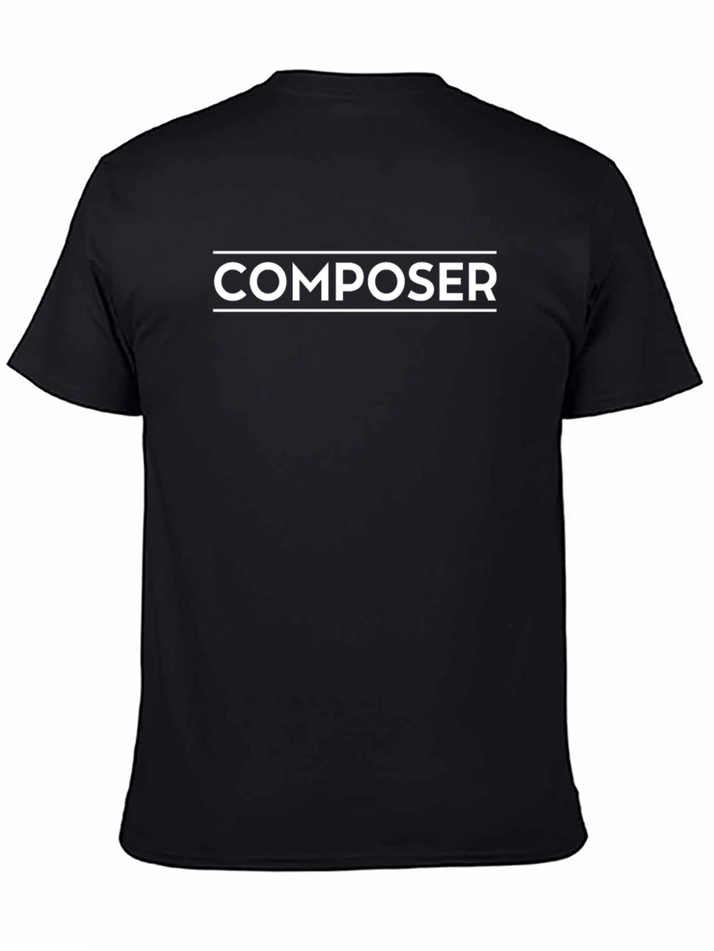 Composer T-Shirt - Black - Music Lover Tee